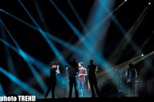 Финалист "Евровидения 2012"  Роман Лоб на сцене "Baku Crystal Hall" (фотосессия)