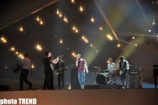 Финалист "Евровидения 2012"  Роман Лоб на сцене "Baku Crystal Hall" (фотосессия)