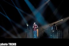 Финалист "Евровидения 2012"  Роман Лоб на сцене "Baku Crystal Hall" (фотосессия)