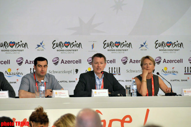 В Баку состоялась пресс-конференция руководителя "Евровидения" (фото)