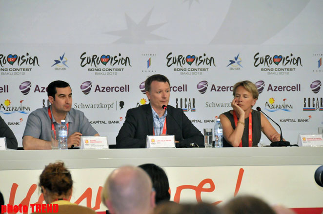 В Баку состоялась пресс-конференция руководителя "Евровидения" (фото)
