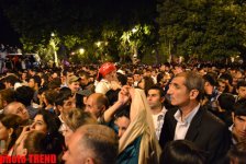 Ночной Баку отмечает финал «Евровидения-2012» (ФОТО)