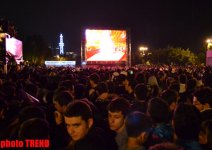 Ночной Баку отмечает финал «Евровидения-2012» (ФОТО)