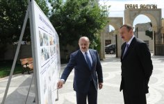 Президент Азербайджана ознакомился с парком Гейдара Алиева в поселке Бадамдар после реконструкции (ФОТО)