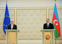 Президент Ильхам Алиев: Азербайджанский газ является для мира, для Европы новым источником энергии (ФОТО)
