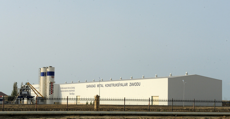 Президент Азербайджана принял участие в открытии Гарадагского завода металлических конструкций (ФОТО)