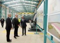 Президент Азербайджана принял участие в открытии Гарадагского завода металлических конструкций (ФОТО)