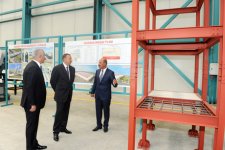 Президент Азербайджана принял участие в открытии Гарадагского завода металлических конструкций (ФОТО)
