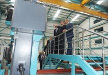 Президент Азербайджана принял участие в открытии Гарадагского завода металлических конструкций (ФОТО)