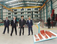 Президент Азербайджана принял участие в открытии Гарадагского завода металлических конструкций (ФОТО)
