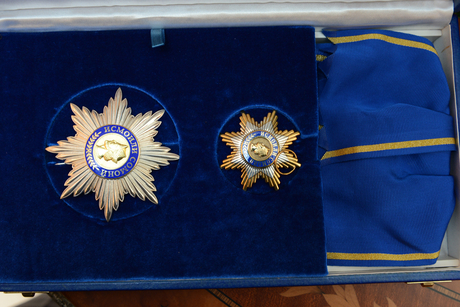 Состоялась церемония награждения высшими орденами Президентов Азербайджана и Таджикистана (ФОТО)