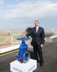 Президент Азербайджана принял участие в церемонии закладки фундамента Ширван-Муганской водопроводной системы (версия 2) (ФОТО)