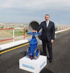 Президент Азербайджана принял участие в церемонии закладки фундамента Ширван-Муганской водопроводной системы (версия 2) (ФОТО)