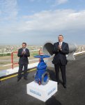 Президент Азербайджана принял участие в церемонии закладки фундамента Ширван-Муганской водопроводной системы (версия 2) (ФОТО)