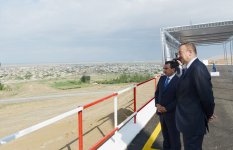 Президент Азербайджана принял участие в церемонии закладки фундамента Ширван-Муганской водопроводной системы (версия 2) (ФОТО)