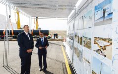 Президент Азербайджана принял участие в церемонии закладки фундамента Ширван-Муганской водопроводной системы (версия 2) (ФОТО)