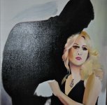 Художник Эльнур Расулов создал семь портретов азербайджанской певицы (фото)