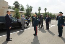 Президент Азербайджана принял участие в открытии после реконструкции гарнизона Лянкяранского погранотряда (ФОТО)