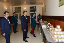 Президент Азербайджана принял участие в открытии после реконструкции гарнизона Лянкяранского погранотряда (ФОТО)