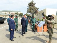 Президент Азербайджана принял участие в открытии после реконструкции гарнизона Лянкяранского погранотряда (ФОТО)