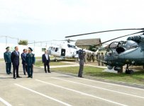 Президент Азербайджана принял участие в открытии после реконструкции гарнизона Лянкяранского погранотряда (ФОТО)