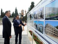 Президент Азербайджана ознакомился с Площадью Флага в Лянкяране (ФОТО)