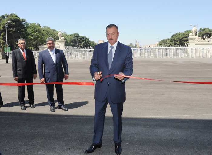 Президент Азербайджана принял участие в открытии  стадиона им. Тофика Бахрамова после капремонта (ФОТО)