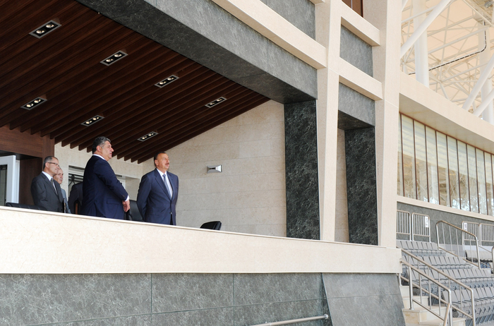 Президент Азербайджана принял участие в открытии  стадиона им. Тофика Бахрамова после капремонта (ФОТО)