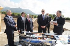 Ильхам Алиев ознакомился со строительством комплекса по стрельбе из лука и стендовой стрельбе в Габалинском районе  (ФОТО)