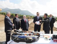 Ильхам Алиев ознакомился со строительством комплекса по стрельбе из лука и стендовой стрельбе в Габалинском районе  (ФОТО)