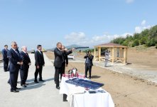 Ильхам Алиев ознакомился со строительством комплекса по стрельбе из лука и стендовой стрельбе в Габалинском районе  (ФОТО)