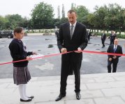 Президент Ильхам Алиев принял участие в открытии средних школ в Загатальском районе (ФОТО)