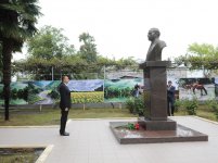 Президент Азербайджана принял участие в церемонии закладки фундамента нового здания Бехметлинской сельской средней школы (ФОТО)