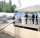 Президент Азербайджана принял участие в церемонии закладки фундамента нового здания Бехметлинской сельской средней школы (ФОТО)