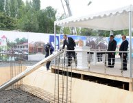 Президент Азербайджана принял участие в церемонии закладки фундамента нового здания Бехметлинской сельской средней школы (ФОТО)
