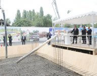 Президент Азербайджана принял участие в церемонии закладки фундамента нового здания Бехметлинской сельской средней школы (ФОТО)