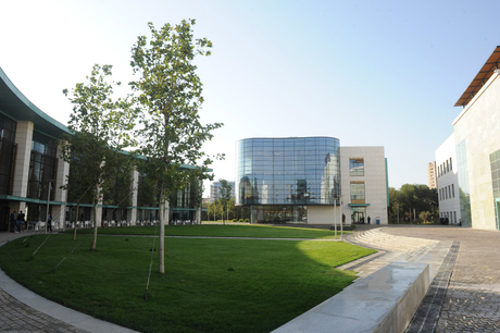 Президент Азербайджана и его супруга приняли участие в открытии нового учебного комплекса Дипакадемии (ФОТО)