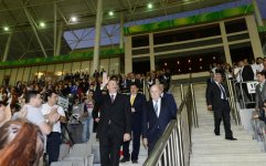 Президент Ильхам Алиев его супруга приняли участие на церемонии открытия ЧМ по футболу среди женщин до 17 лет (ФОТО)