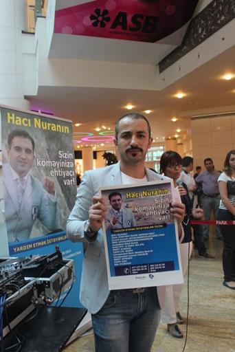 В Баку состоялась благотворительная акция в поддержку телеведущего Нурана Гусейнова (фото)