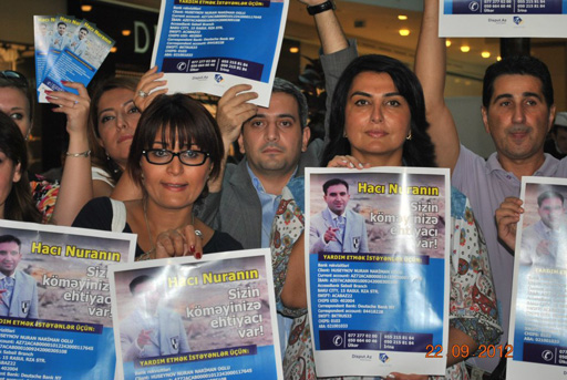 В Баку состоялась благотворительная акция в поддержку телеведущего Нурана Гусейнова (фото)