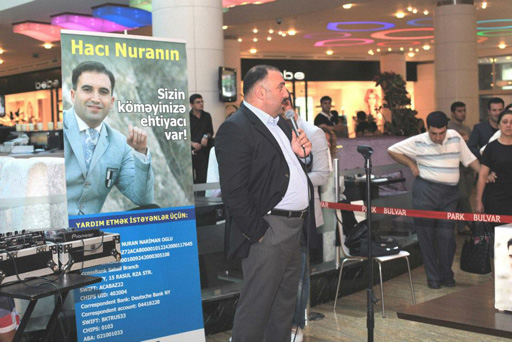 В Баку состоялась благотворительная акция в поддержку телеведущего Нурана Гусейнова (фото)