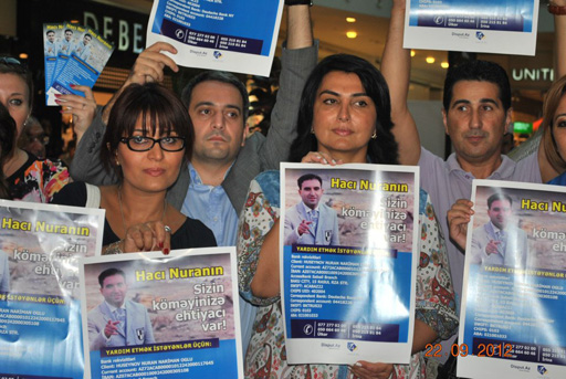 В Баку состоялась благотворительная акция в поддержку телеведущего Нурана Гусейнова (фото)