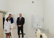 Президент Азербайджана принял участие в открытии отремонтированной поликлиники в Баку (ФОТО)