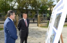 Президент Азербайджана принял участие в открытии отремонтированной поликлиники в Баку (ФОТО)