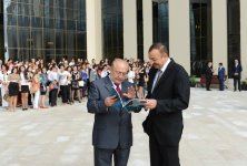 Президент Азербайджана и его супруга приняли участие в открытии нового учебного комплекса Бакинского филиала МГУ им. М.В.Ломоносова (ФОТО)