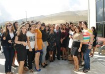 Президент Азербайджана и его супруга приняли участие в открытии нового учебного комплекса Бакинского филиала МГУ им. М.В.Ломоносова (ФОТО)