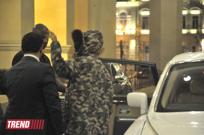 Рианна прибыла в Баку (фото)