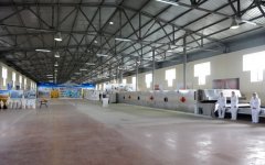 Президент Азербайджана принял участие в открытии хлебозавода в Барде (ФОТО)