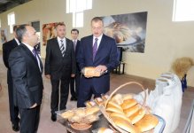 Президент Азербайджана принял участие в открытии хлебозавода в Барде (ФОТО)