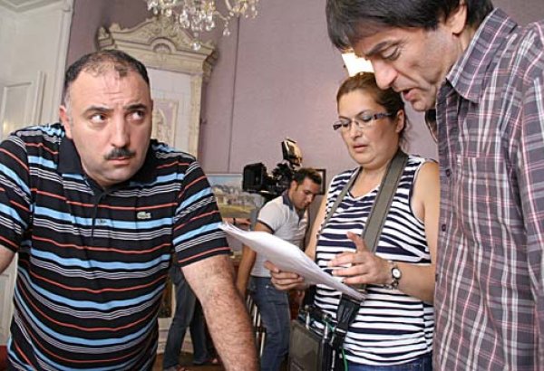 Специалисты "Мосфильма" снимают картину с участием Сархана Сархана и Бахрама Багирзаде (фото)